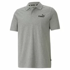 PUMA Herren ESS Pique Polo Shirt Grau 586674 03
