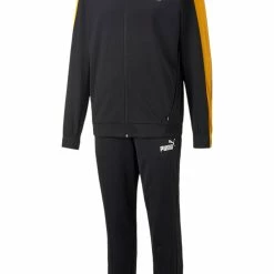 PUMA Herren Baseball Tricot Suit Trainingsanzug Jogginganzug 585843 51 Schwarz