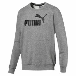 PUMA Essentials Crew Sweat TR Big Logo Herren Sweatshirt Grau 851750 03