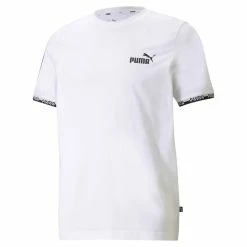 PUMA Herren Amplified Tee T-Shirt Weiss 580426 02 Übergrößen - 4XL