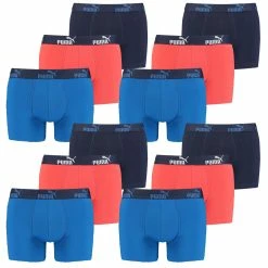 12 Er Pack Puma Boxer Boxershorts Herren Unterwäsche Sportliche Retro Pants