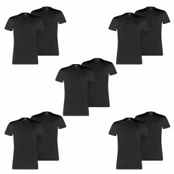 10 Er Pack Puma Basic Crew T-Shirt Men Herren Unterhemd Rundhals