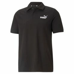 PUMA Herren ESS Pique Polo Shirt Schwarz 586674 01