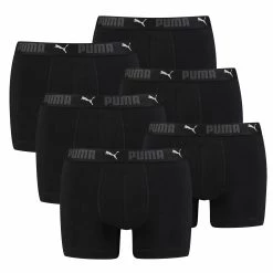 PUMA Boxershorts Herren 6er Pack Sport Aus Organischer Baumwolle / Unterwäsche Männer (S - XL)