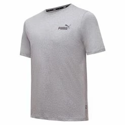 PUMA Herren ESS Essential Small Logo Tee T-Shirt Übergröße Grau