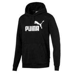 PUMA ESS Hoody TR Big Logo Herren Sweatshirt Kapuzenpullover 851745 Schwarz