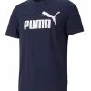 PUMA Herren ESS Essential Logo Tee T-Shirt 586666 06 Blau