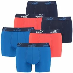 6 Er Pack Puma Boxer Boxershorts Herren Unterwäsche Sportliche Retro Pants