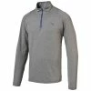 Puma Golf Solid 1/4 ZIP POPOVER Sweater Pullover Dry Cell Grau