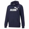 PUMA ESS Hoody FL Big Logo Herren Sweatshirt Kapuzenpullover 586686 06 Blau