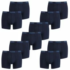 10 Er Pack Puma Boxer Boxershorts Men Herren Unterhose Pant Unterwäsche NAVY