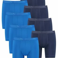 PUMA Lange Boxershorts Herren 8er Pack Sport Mikrofaser + Elastisch / Funktionsunterhosen Männer (S - XL)