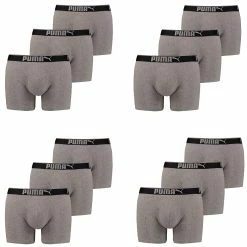 Puma Herren Boxershort Lifestyle Sueded Cotton 12 Er Pack