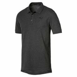 PUMA Herren ESS Pique Polo Shirt Keeps You Dry Dark Grey