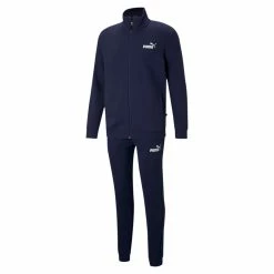PUMA Herren Clean Sweat Suit FL Trainingsanzug Jogginganzug 585841 Blau