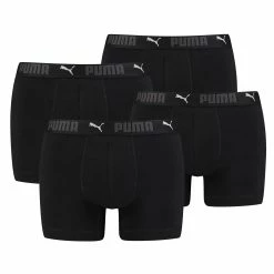 PUMA Boxershorts Herren 4er Pack Sport Aus Organischer Baumwolle / Unterwäsche Männer (S - XL)