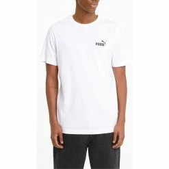 PUMA Herren ESS Essential Small Logo Tee T-Shirt Übergröße Weiss Bis 4XL -puma shop 998d9b4de5dc916972f2d21038660dec