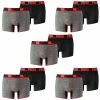 10 Er Pack Puma Herren Active Grizzly Melange Boxer Shorts Unterwäsche Sport
