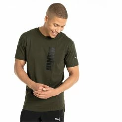 PUMA Herren Energy Triblend Graphic Tee T-Shirt DryCELL 516937 Grün -puma shop a3987d4eb7d565e0f6d37c40749d667d