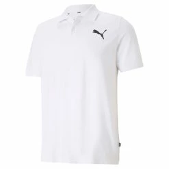 PUMA Herren ESS Pique Polo Shirt Weiss 586674 52