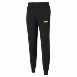 PUMA Ess 2 Col Logo Pants TR CL Herren Sporthose Trainings Hose Übergröße 586768 01 Schwarz
