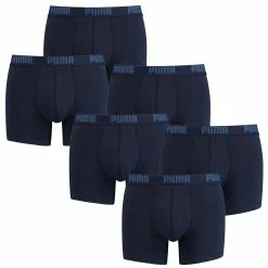 6 Er Pack Puma Boxer Boxershorts Men Herren Unterhose Pant Unterwäsche NAVY