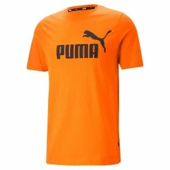 PUMA Herren ESS Essential Logo Tee T-Shirt 586667 23 Orange Übergröße Bis 4XL