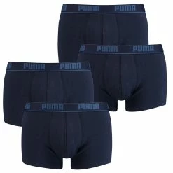 4 Er Pack Puma Short Boxer Boxershorts Men Pant Unterwäsche Kurz NAVY