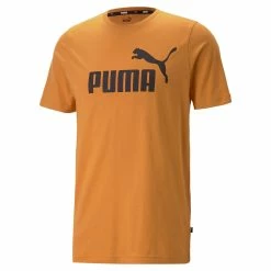 PUMA Herren ESS Essential Logo Tee T-Shirt 586667 27 Orange Übergröße Bis 4XL