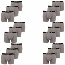 Puma Herren Boxershort Lifestyle Sueded Cotton 18 Er Pack