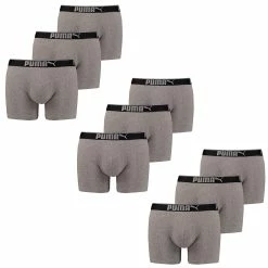 Puma Herren Boxershort Lifestyle Sueded Cotton 9 Er Pack