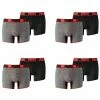 8 Er Pack Puma Herren Active Grizzly Melange Boxer Shorts Unterwäsche Sport