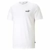 PUMA Herren ESS Essential Small Logo Tee T-Shirt Übergröße Weiss Bis 4XL