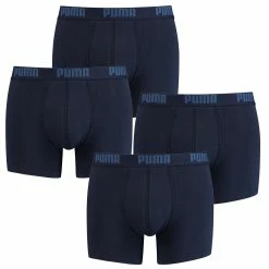 4 Er Pack Puma Boxer Boxershorts Men Herren Unterhose Pant Unterwäsche NAVY