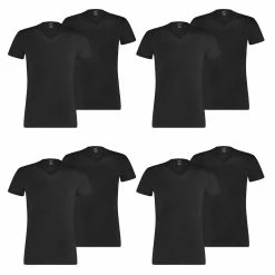8 Er Pack Puma Basic V Neck T-Shirt Men Herren Unterhemd V-Ausschnitt