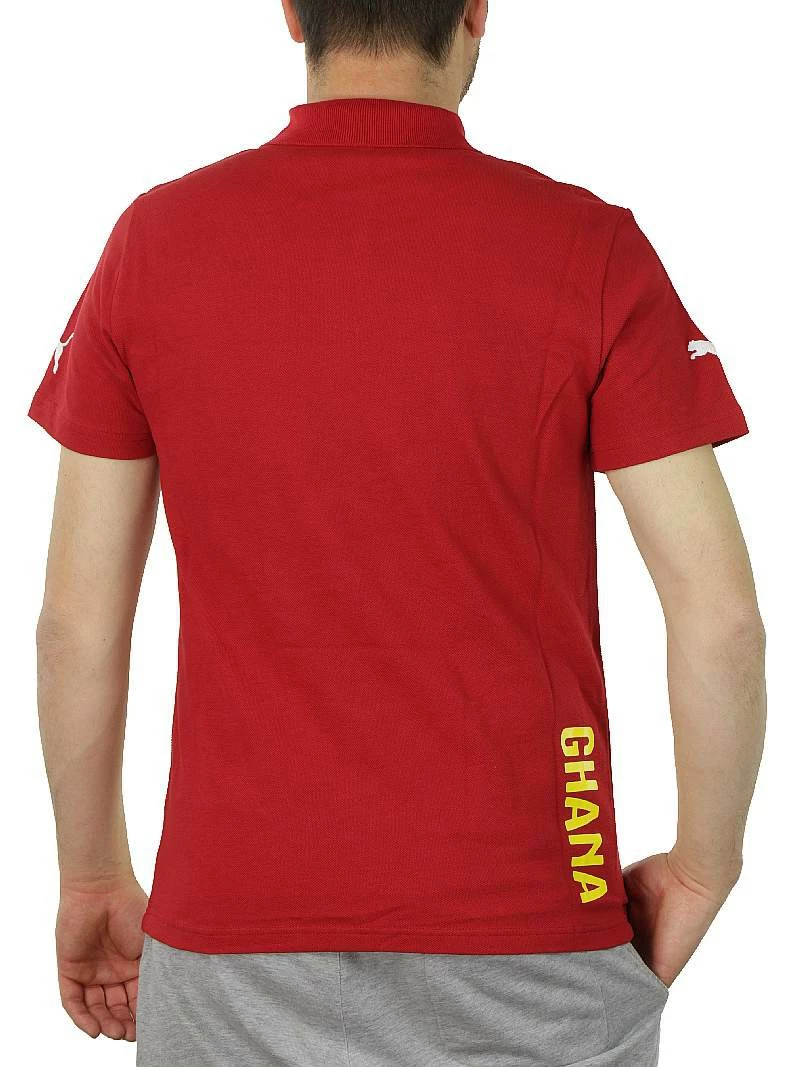 Puma Ghana Hoped Polo Herren Rot Gelb Fußball 744667 05 2 Puma Ghana Hoped Polo Herren Rot Gelb Fußball 744667 05 – Bild 2