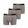 Puma Herren Boxershort Lifestyle Sueded Cotton 3 Er Pack