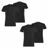 4 Er Pack Puma Basic V Neck T-Shirt Men Herren Unterhemd V-Ausschnitt