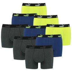 9 Er Pack Puma Boxer Boxershorts Herren Unterwäsche Sportliche Retro Pants